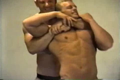 Dirty bodybuilder fetish wrestling scene