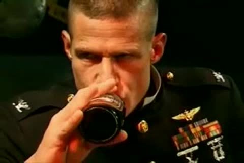 lovely Military dude hammering Bartender