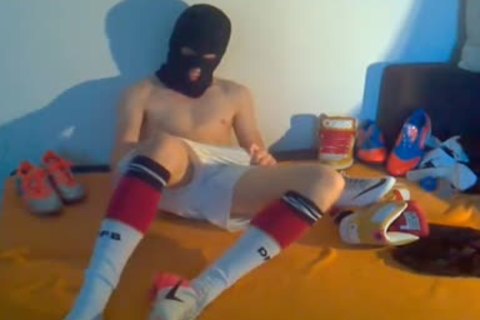 Me jerking off After A Soccer Game. But that is Not All. I Use My ass-ramming For A wild nail!