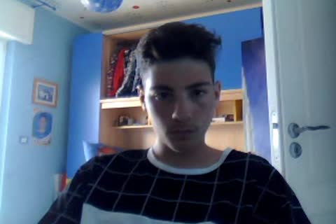 Italian slutty man Cums On cam, nasty taut arse