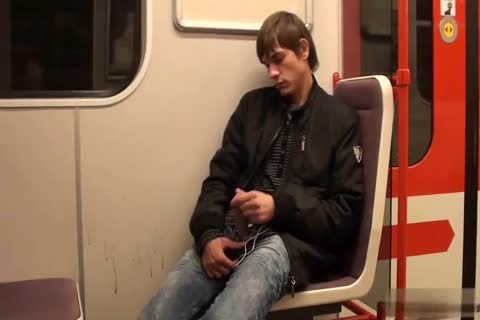 sexy teen Jacking Off In The Subway