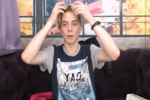 slim legal age teenager Playing With large shaved pecker And Balls - Buttplug