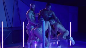 Drill My Hole - Black haired Francois Sagat orgy sex tape