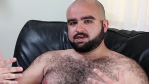 Bear Back: Bald Brad Kalvo getting a facial sex tape