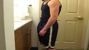 Next Door Male: Muscular Adonis Self-Pleasuring
