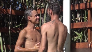 Latin Leche: Uncut Cock Suction at the Beach