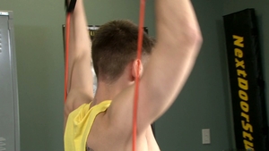 Next Door Male: Dildo Wielding Hunk in the Gym